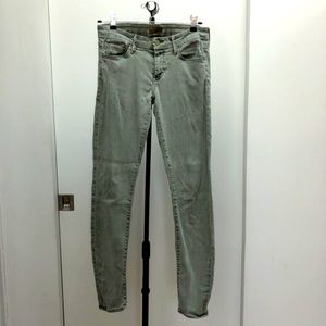 Mother The Looker Pop Skinny Jeans Size 28 in Fantasy Forest Green